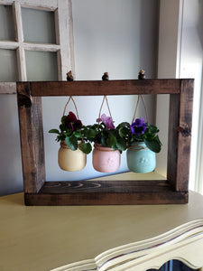 DIY Hanging Mason Jar Planter