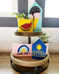 DIY Summer Decorative Tray